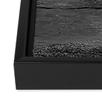 Rocky Pier Lake Erie Cleveland Ohio Black White Coastal Photography Print Framed Canvas Print Gallery Image 3