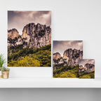 Seneca Rocks State Park West Virginia Landscape Mountains Stormy Canvas Print Gallery Image 3