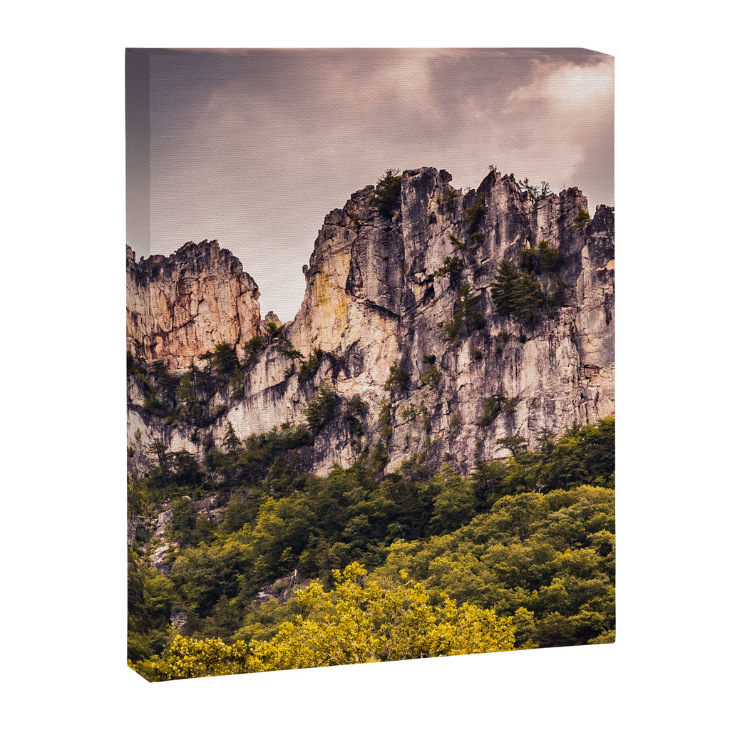 Seneca Rocks State Park West Virginia Landscape Mountains Stormy Canvas Print Gallery Image 6