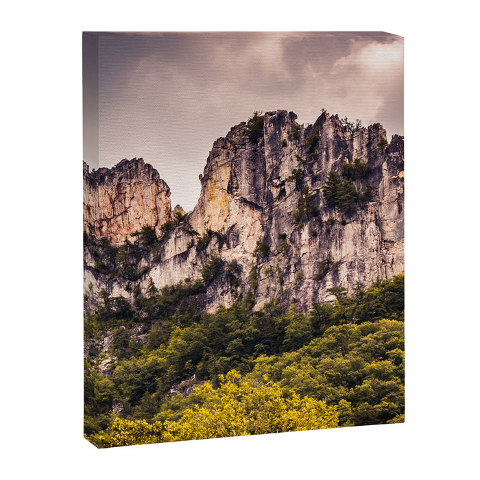 Seneca Rocks State Park West Virginia Landscape Mountains Stormy Canvas Print Gallery Image 1