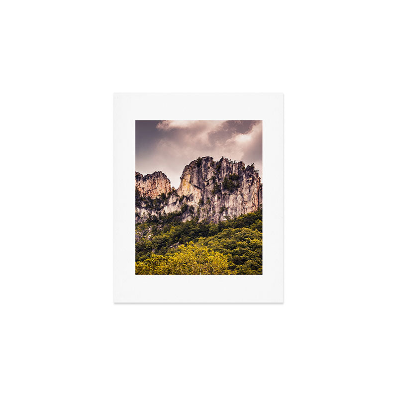 Seneca Rocks State Park West Virginia Landscape Mountains Stormy Art Print Gallery Image 1