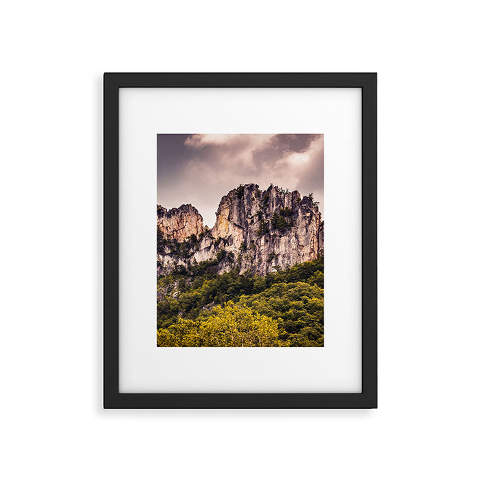 Seneca Rocks State Park West Virginia Landscape Mountains Stormy Framed Art Print Gallery Image 1