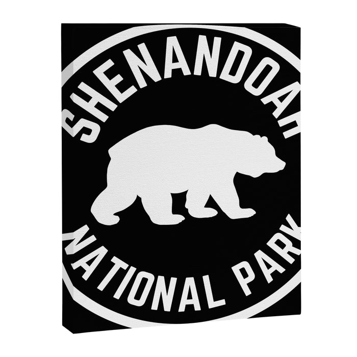 Shenandoah National Park Virginia Nature Black Bear Vintage Travel Canvas Print Gallery Image 1