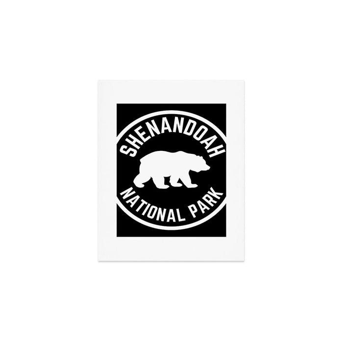 Shenandoah National Park Virginia Nature Black Bear Vintage Travel Art Print Gallery Image 1
