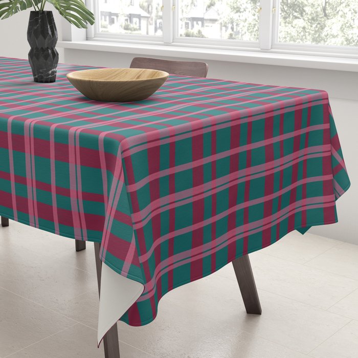 Classic Winter Plaid Flannel Tablecloth Gallery Image 3