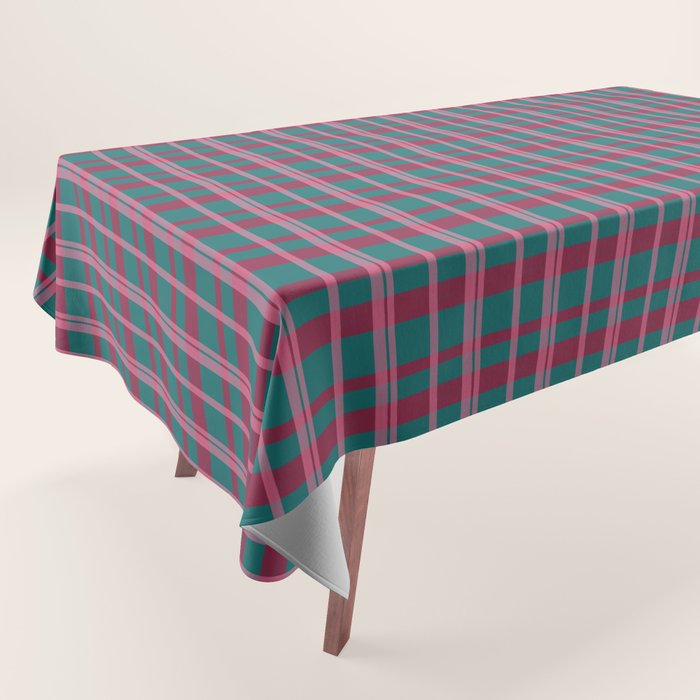 Classic Winter Plaid Flannel Tablecloth Gallery Image 1