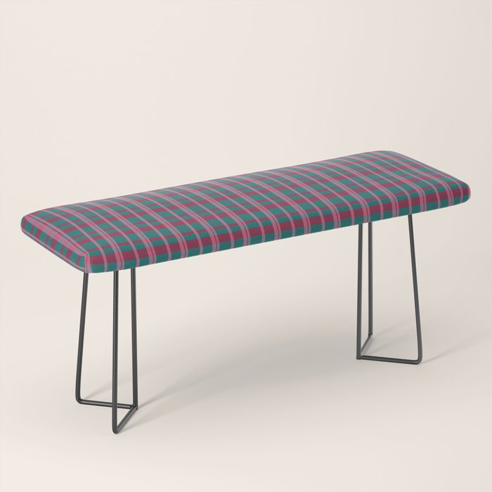 Classic Winter Plaid Flannel Bench Gallery Image 1