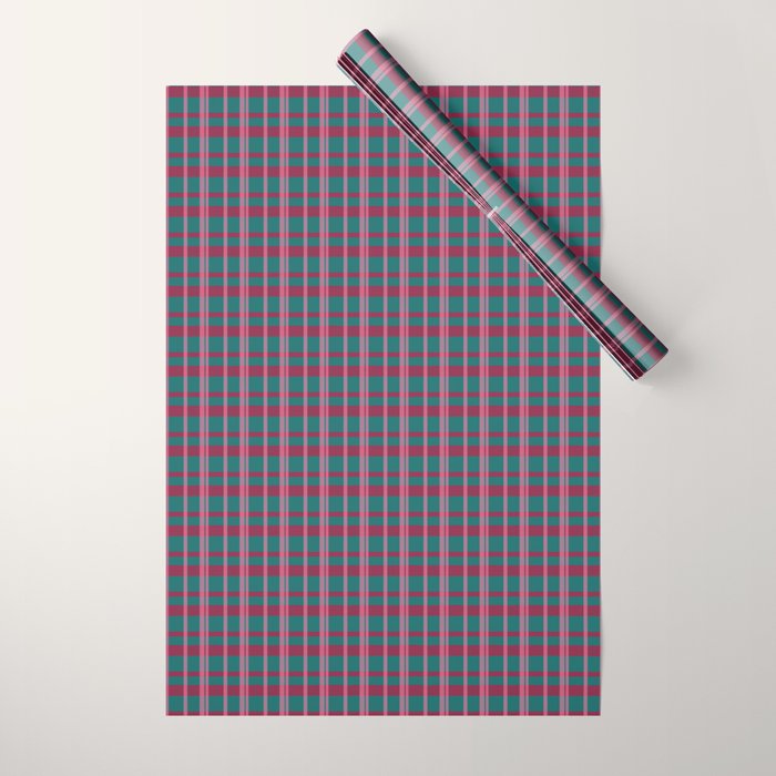 Classic Winter Plaid Flannel Wrapping Paper Gallery Image 1