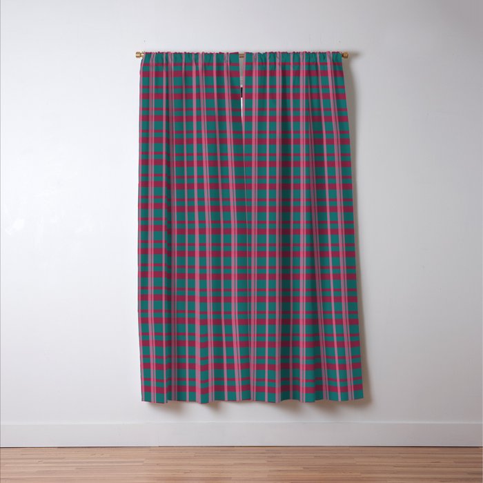 Classic Winter Plaid Flannel Window Curtain Gallery Image 3