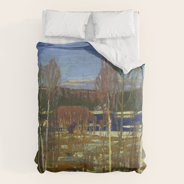 Tom Thomson Larry Dickson's Cabin 1917 Canadian Landscape Artist Comforter Gallery Image 6