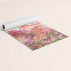 Bougainvillea Flowers in Color | Pink Wall in Cascais Art Print | Floral Travel Photography in Portugal Yoga Mat Gallery Image 2
