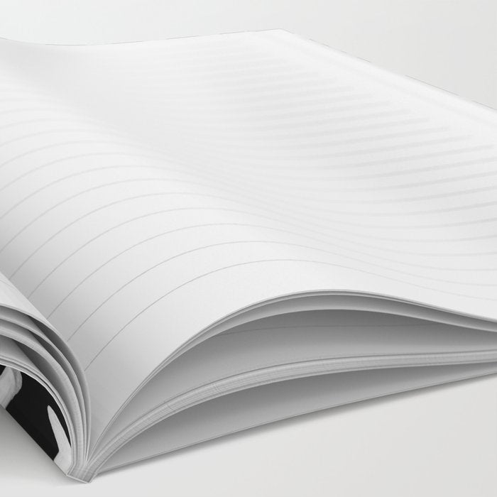 Modern Fronds - White on Black Palette Notebook Gallery Image 2
