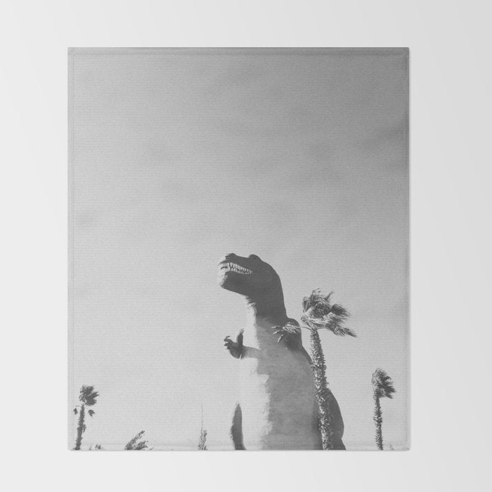 DINO / Cabazon Dinosaurs, California Throw Blanket Gallery Image 2