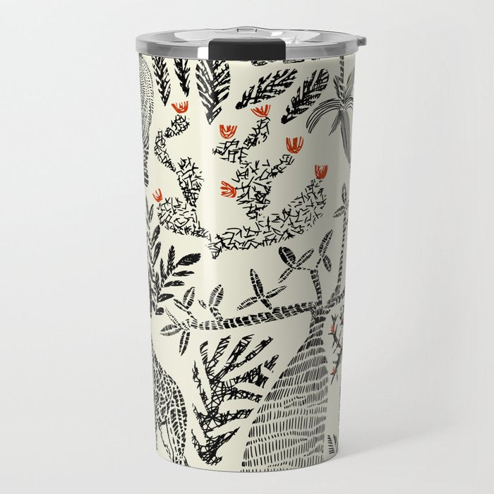 Wildlife Safari black ´n white Travel Mug Gallery Image 1