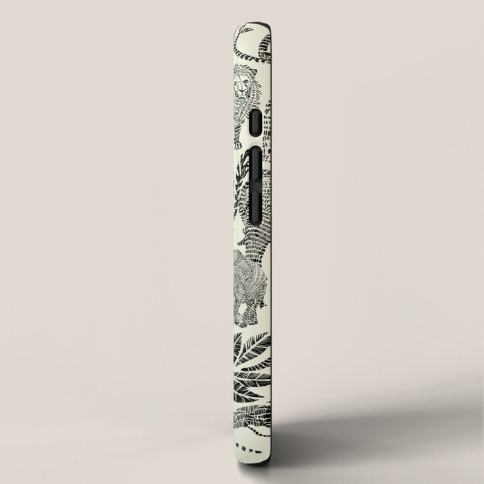 Wildlife Safari black ´n white iPhone Case Gallery Image 2