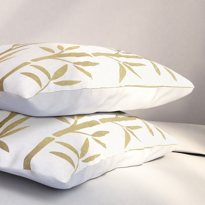 Bamboo Stems â Gold Palette Pillow Sham Gallery Image 3