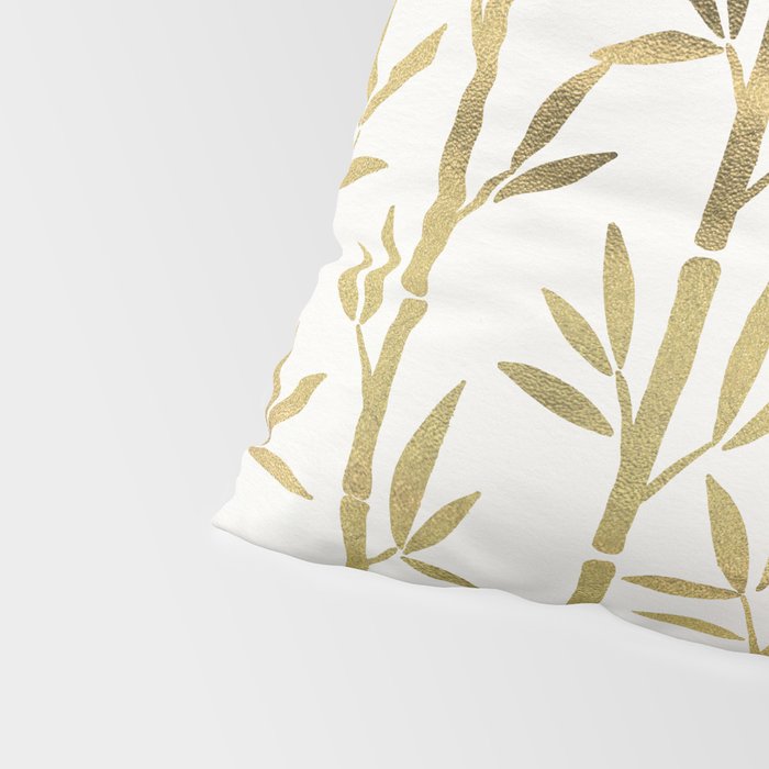 Bamboo Stems â Gold Palette Pillow Sham Gallery Image 4