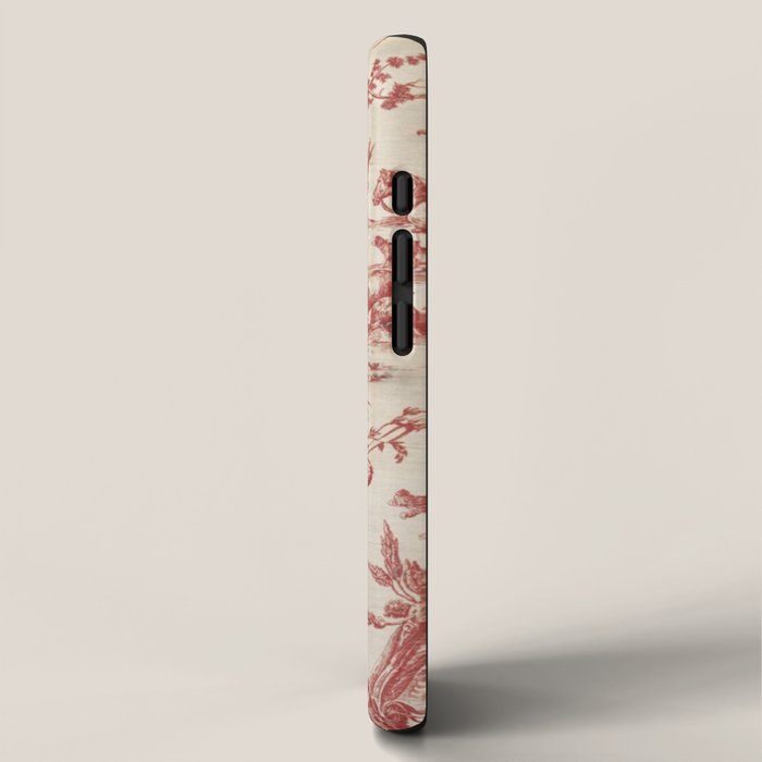 Antique 1900 Neoclassical Romantic Pastoral Toile de Jouy iPhone Case Gallery Image 2