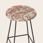 Antique 1900 Neoclassical Romantic Pastoral Toile de Jouy Stool Gallery Image 2