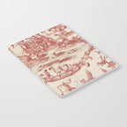 Antique 1900 Neoclassical Romantic Pastoral Toile de Jouy Notebook Gallery Image 2