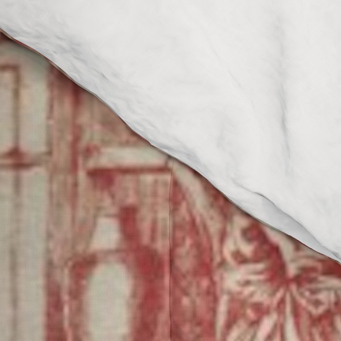 Antique 1900 Neoclassical Romantic Pastoral Toile de Jouy Comforter Gallery Image 4