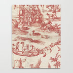 Antique 1900 Neoclassical Romantic Pastoral Toile de Jouy Notebook Gallery Image 4