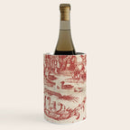Antique 1900 Neoclassical Romantic Pastoral Toile de Jouy Wine Chiller Gallery Image 3