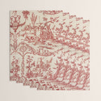 Antique 1900 Neoclassical Romantic Pastoral Toile de Jouy Wrapping Paper Gallery Image 3