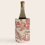 Antique 1900 Neoclassical Romantic Pastoral Toile de Jouy Wine Chiller Gallery Image 1