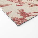 Antique 1900 Neoclassical Romantic Pastoral Toile de Jouy Welcome Mat Gallery Image 2