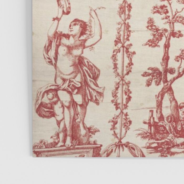 Antique 1900 Neoclassical Romantic Pastoral Toile de Jouy Poster Gallery Image 3