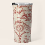 Antique 1900 Neoclassical Romantic Pastoral Toile de Jouy Travel Mug Gallery Image 3