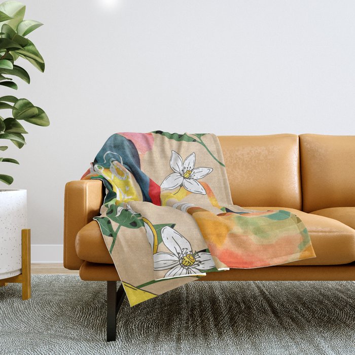 Tea Time 2 Throw Blanket Gallery Image 1