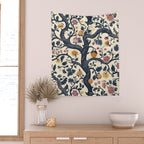 Romantic Botanica Autumn Whimsy Wall Tapestry Gallery Image 2