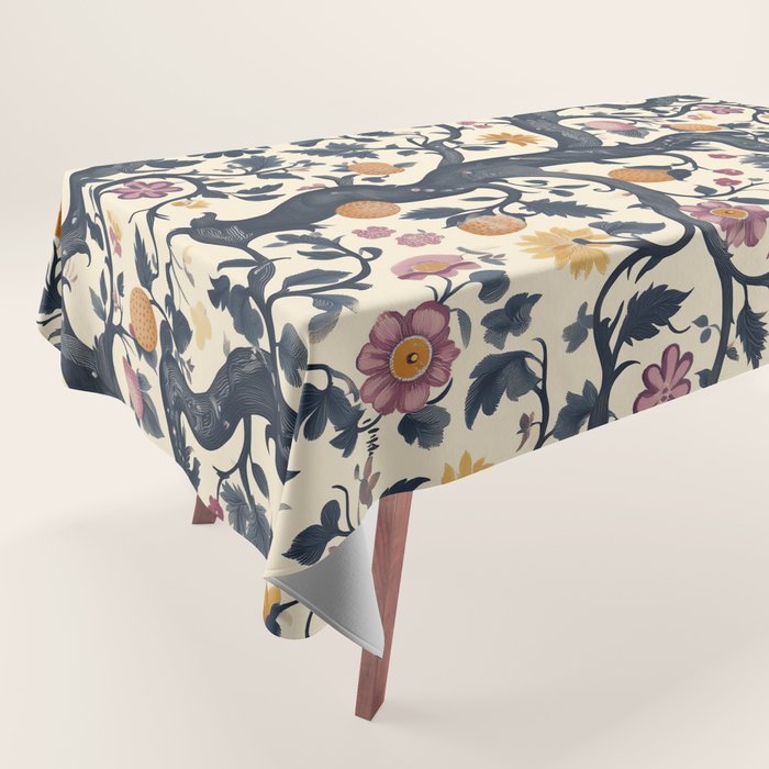Romantic Botanica Autumn Whimsy Tablecloth Gallery Image 1