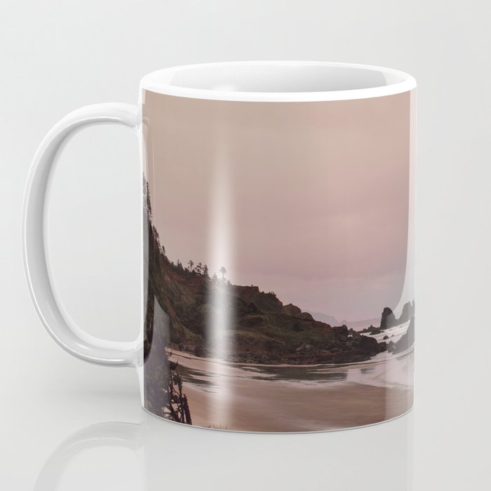 Oregon Sunset - Coastal Nature, Landscape Photography Coffee Mug Gallery Image 3