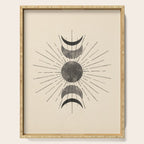 Boho sun and moon Serving Tray Gallery Image 1