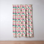 Vintage Mid-Century Stationery Window Curtain Gallery Image 3