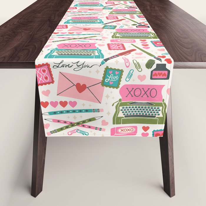 Vintage Mid-Century Stationery Table Runner Gallery Image 1