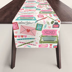 Vintage Mid-Century Stationery Table Runner Gallery Image 1