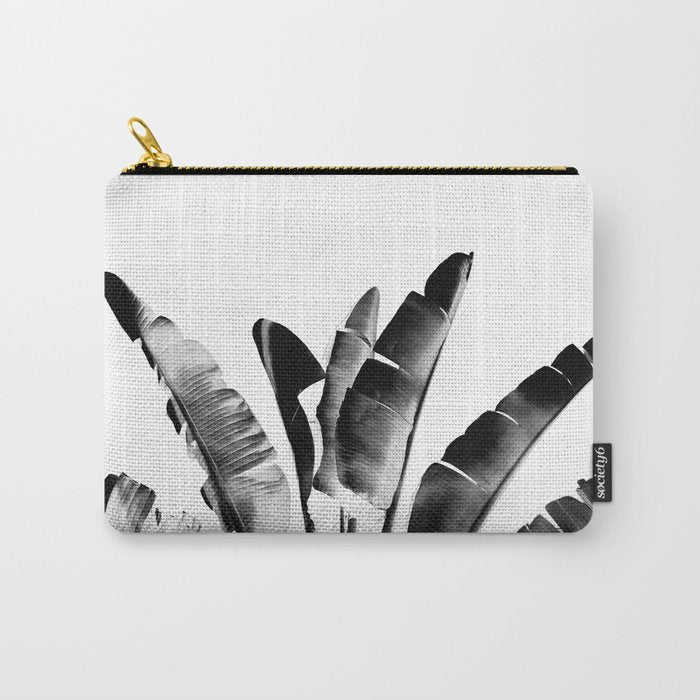 Traveler palm - bw Carry All Pouch Gallery Image 1