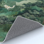 Japanese Wall Art Maximalist Forest Fox Print Japandi Art Sage Green Botanical Wabi Sabi Painting Rug Gallery Image 4