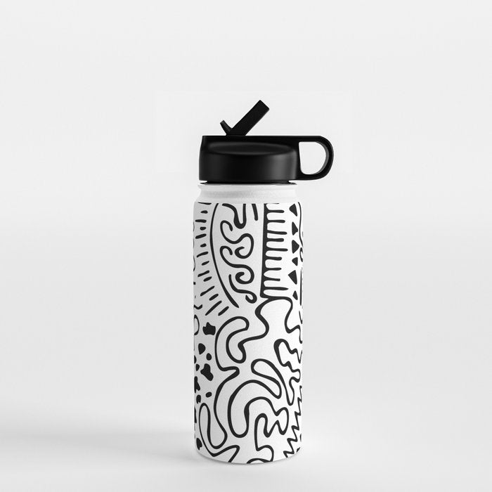 Doodle Art Water Bottle Gallery Image 1