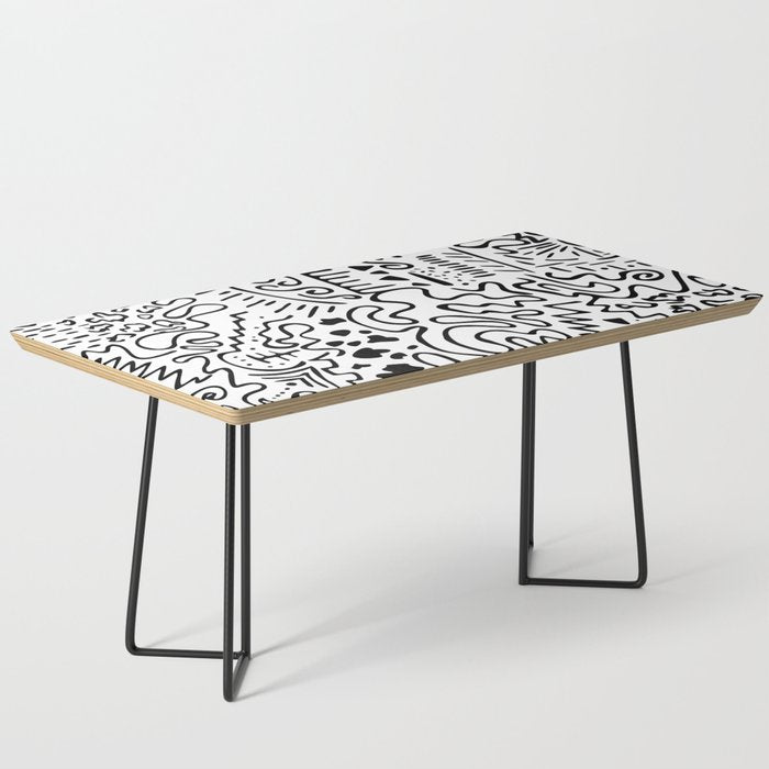 Doodle Art Coffee Table Gallery Image 1
