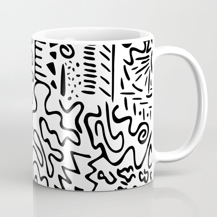 Doodle Art Coffee Mug Gallery Image 1