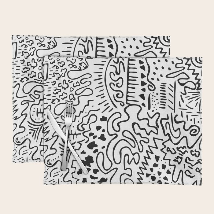 Doodle Art Placemat Gallery Image 1
