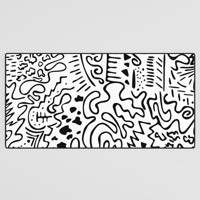 Doodle Art Desk Mat Gallery Image 3