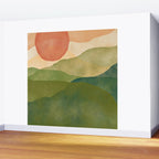Abstract Art Print - Watercolor Mountain #1 Wall Mural Gallery Image 2