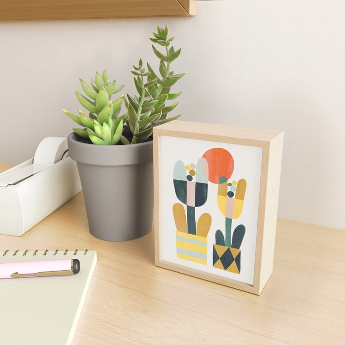 Two flowers Mini Art Print Gallery Image 2