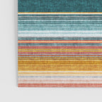 serape southwest stripe - orange & teal Poster Gallery Image 3